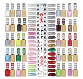 DND DIVA Gel & Lacquer Duo Collection 30 or 36 Colors