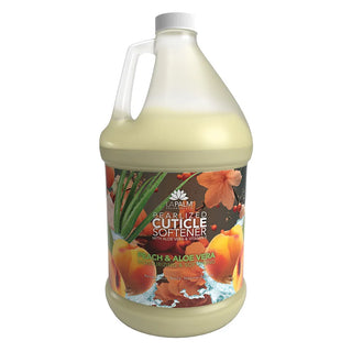 La Palm Pearlized Cuticle Softener "Peach & Aloe Vera" Gallon