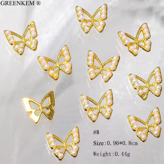 Butterfly 3D Nail Charms 2pc