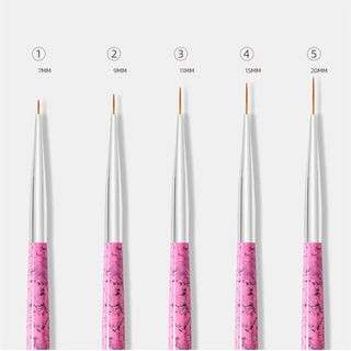 Nail Art Liner Brush Set – 5 Piece
