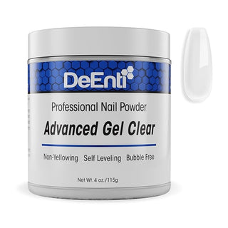 DeEnti Acrylic Nail Powder Advanced Gel Clear 4oz