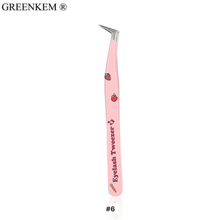 Pink Fruit & Veggie Eyelash Extension Lash Tweezers