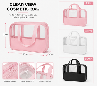 Clear View Cosmetic & Nail Supply Bag