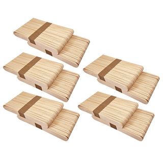 WAXNESS BODY WAXING WOODEN SPATULA APPLICATORS ROUND EDGES 500 PCS