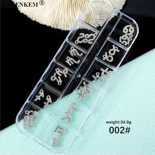 Celestial Zodiac Nail Charms