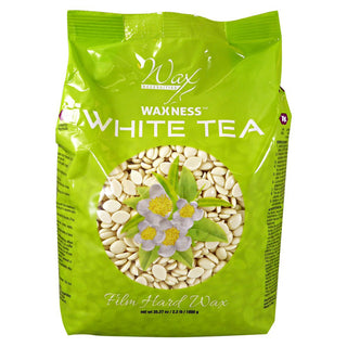 WAXNESS WHITE TEA CREAM FILM HARD WAX BEADS 2.2 LB / 35.27 OZ