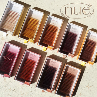 elan “NUE Collection” Shade Color Matching Color Lashes