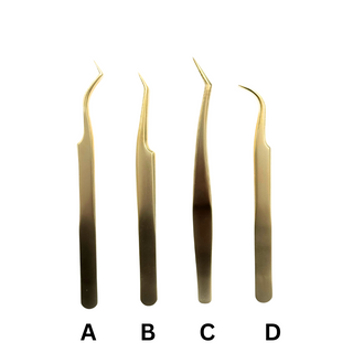 Gold Lash Extension Tweezers