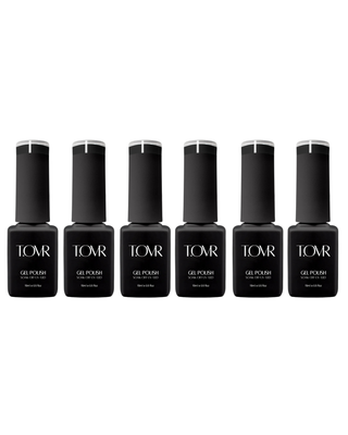 Take Over UV/LED Jet Black 002 Gel Polish 6pc Bundle