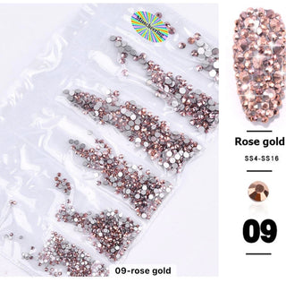 Nail Rhinestones Mixed Sizes 1728pc