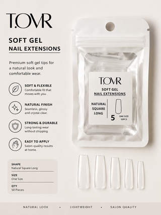 Take Over Soft Gel Natural Square Long Refill Bag