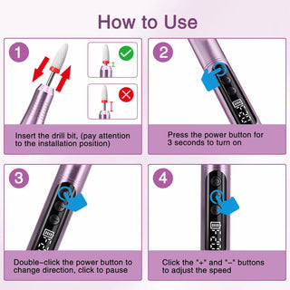 Rechargeable Nail Drill 20,000RPM