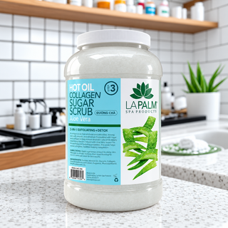 LA PALM Hot Oil Sugar Scrub Aloe Vera - 1 Gallon