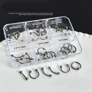 Piercing-Inspired Metal Nail Charms
