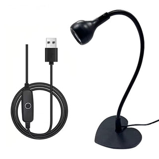 Gooseneck Heart Base UV/LED Lamp
