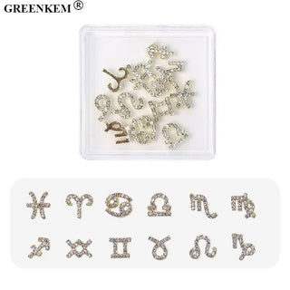 Celestial Zodiac Nail Charms