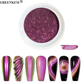 5D Cat Eye Nail Powder