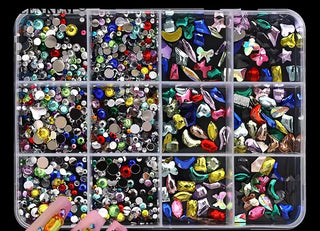 Rhinestone 12 Grid Pack