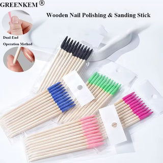 Wooden Nail Polishing & Sanding Sticks