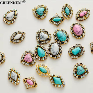 Retro Vintage Nail Charms 2pc In a Pack