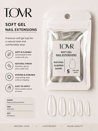 Take Over Soft Gel Natural Almond Short Refill Bag