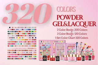 HONEYS NAIL SECRET FULL LINE 4 IN 1 PREMIUM ACRYLIC + GEL & LACQUER 320 COLORS