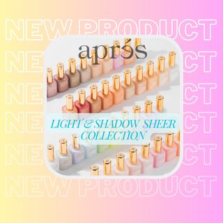 Apres Sheer Gel Collection - A range of elegant sheer gel shades displayed in bottles. Available at Take Over Nail & Lash Supplies in Bakersfield for professional and DIY nail artists.