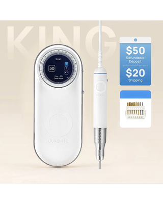 O NAIL AI Precision Nail Drill – Professional Electric Nail File with 50,000 RPM (30 Hour Trial)