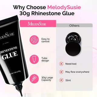 MelodySusie Nail Rhinestone Glue 30g - 2Pcs