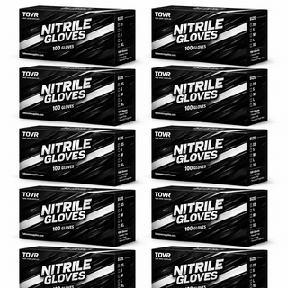 Take Over Black Nitrile Gloves 100ct.