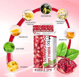 NBC Beautilab Deluxe Pedicure Kit “Pomegranate “ 50 sets