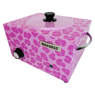 WAXNESS LARGE PROFESSIONAL HEATER WN-6003 WILD LUXE LEOPARD PINK ELITE-SERIES 5.5 LB