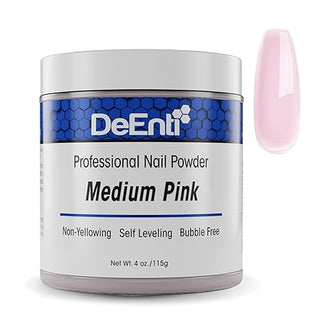 DeEnti Acrylic Nail Powder Medium Pink 4oz