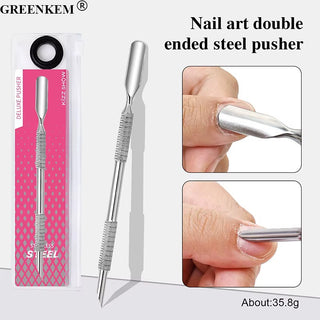 Stainless Steel Double-Ended Cuticle Pusher