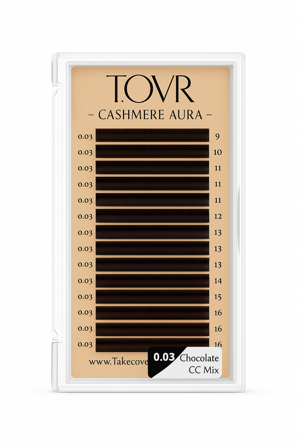 Take Over Dark Chocolate Brown Lash Extensions (16 Rows)