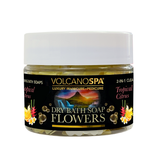 Volcano Spa Dry Bath Soap Flowers "Tropical Citrus"