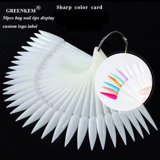 Stiletto Nail Swatches 50pc
