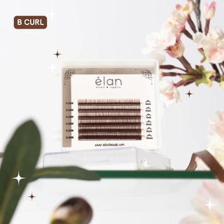 Elan BROWN bottom lashes mini tray