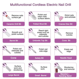 Rechargeable Nail Drill 20,000RPM