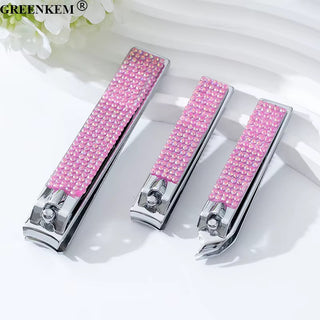 Rhinestone Nail Clipper Set – 3 Piece