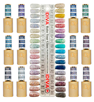 DND DIVA PLATINUM GEL COLLECTION - 36 Colors