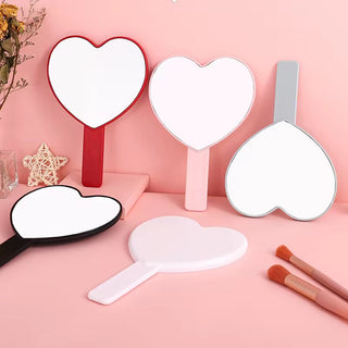 Heart Shaped Hand Held Mirror