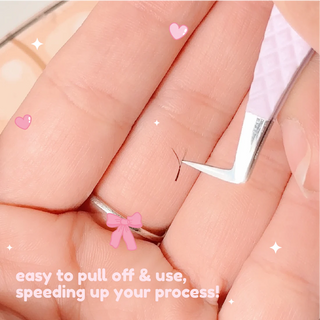 elan Lovely YY lashes + 1 mini lash glue 0.05 CC