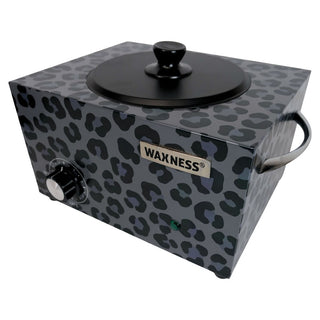 WAXNESS LARGE PROFESSIONAL HEATER WN-6003 WILD LUXE LEOPARD BLACK ELITE-SERIES 5.5 LB