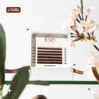 Elan BROWN bottom lashes mini tray