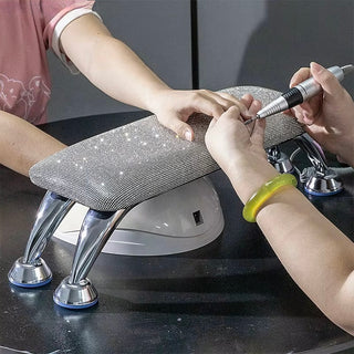 Luxury Rhinestone Nail Tech Arm Rest