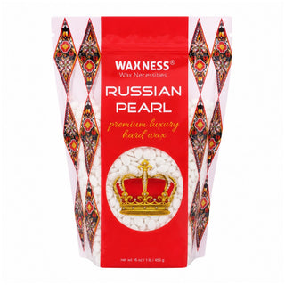 WAXNESS Polymer Blend Premium Luxury Hard Wax Beads Russian Pearl