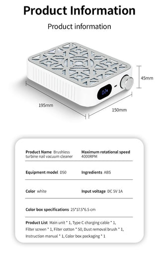 Cordless Nail Dust Collector