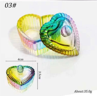 Small Rainbow Dappen Dish