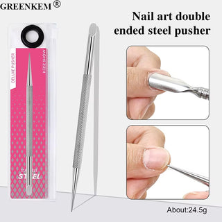 Stainless Steel Double-Ended Cuticle Pusher
